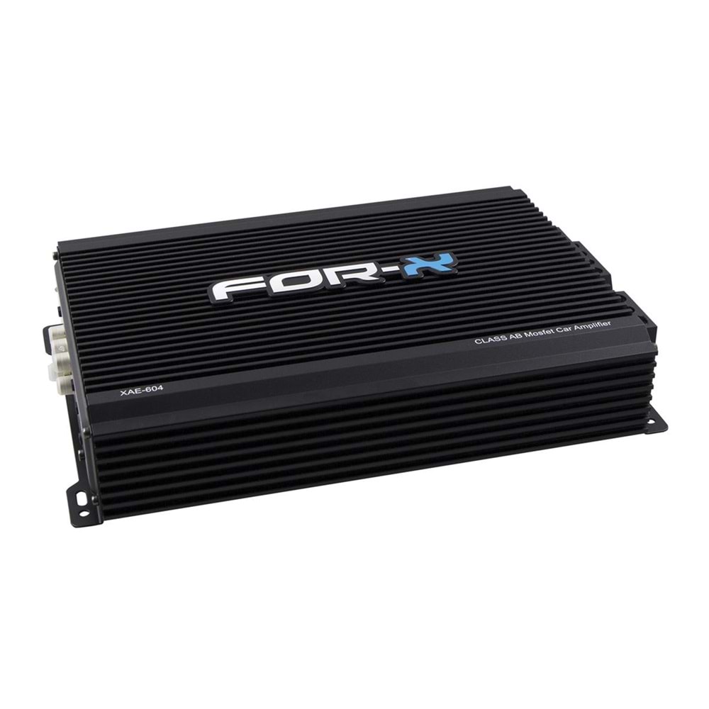 For-X XAE-604 Stero Ve Mono Kanal 4 Çıkış Bass Kontrollü Oto Anfi