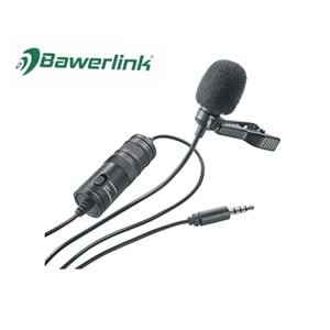 Bawerlink BW-M1 Profesyonel Youtuber Yaka Mikrofonu