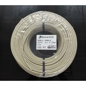 Bawerlink CCTV 2+1 0,50mm 87 Mt Kamera Kablosu A Kalite