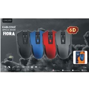 Concord C-19 Optik 6D Tuşlu 1600DPİ Kablosuz Gaming Oyuncu Mouse