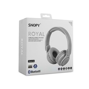 Snopy SN-BT51 ROYAL Siyah/Beyaz/Mavi Bluetooth Kulaklık