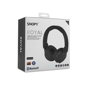 Snopy SN-BT51 ROYAL Siyah/Beyaz/Mavi Bluetooth Kulaklık
