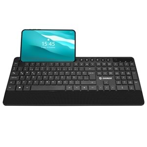 Everest KM-9676 Siyah Kablosuz 800/1200/1600 dpi Q Standart Klavye + Mouse Set