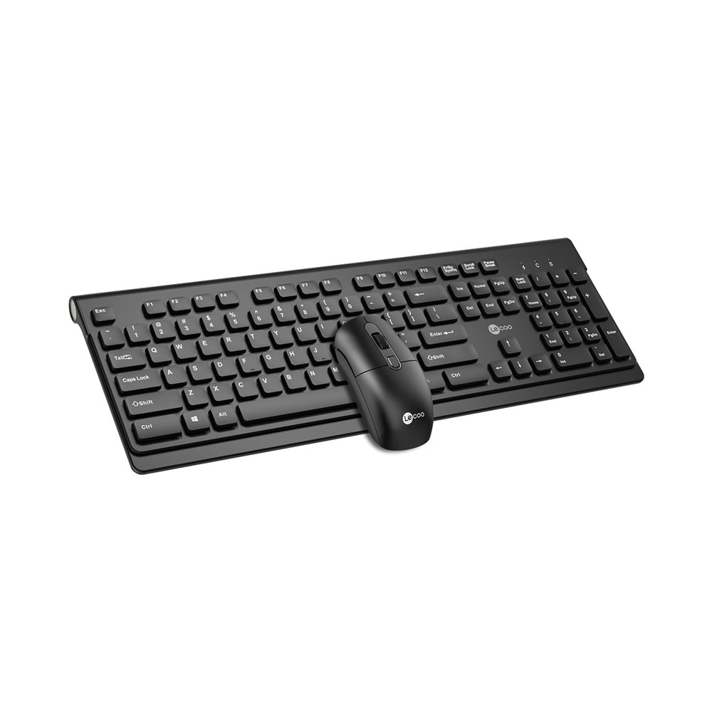 Lenovo Lecoo KW203 Kablosuz Siyah Klavye + Mouse Set