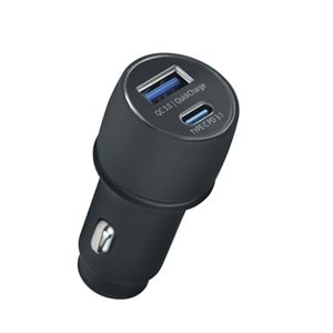 Powerway CC34 Qc 3.0A Usb-Type C Araç Hızlı Şarj 18W Çakmaklık
