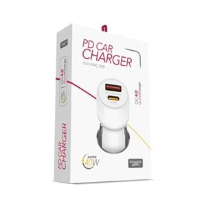 Powerway CC40 40w Qc4,0 Hızlı Şarj Usb Ve Pd Çıkışlı Araç Şarj Aleti Çakmaklık