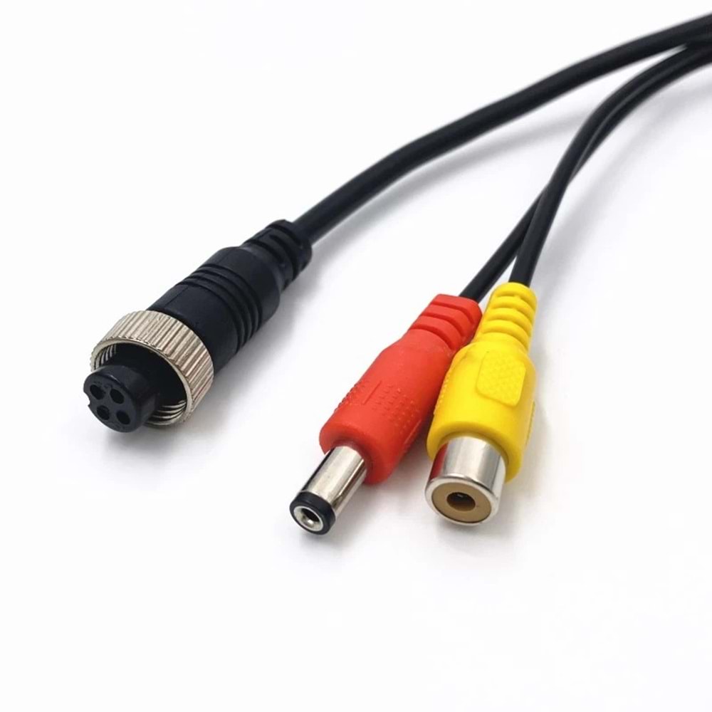 Bawerlink 4 Pin Erkek/Dişi Fiş RCA Dişi + DC Erkek Kablo