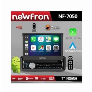 Newfron NF-7050 7 İnç Indash 4X52W USB/SD/FM Bluetooth Mekaniksiz Oto Teyp