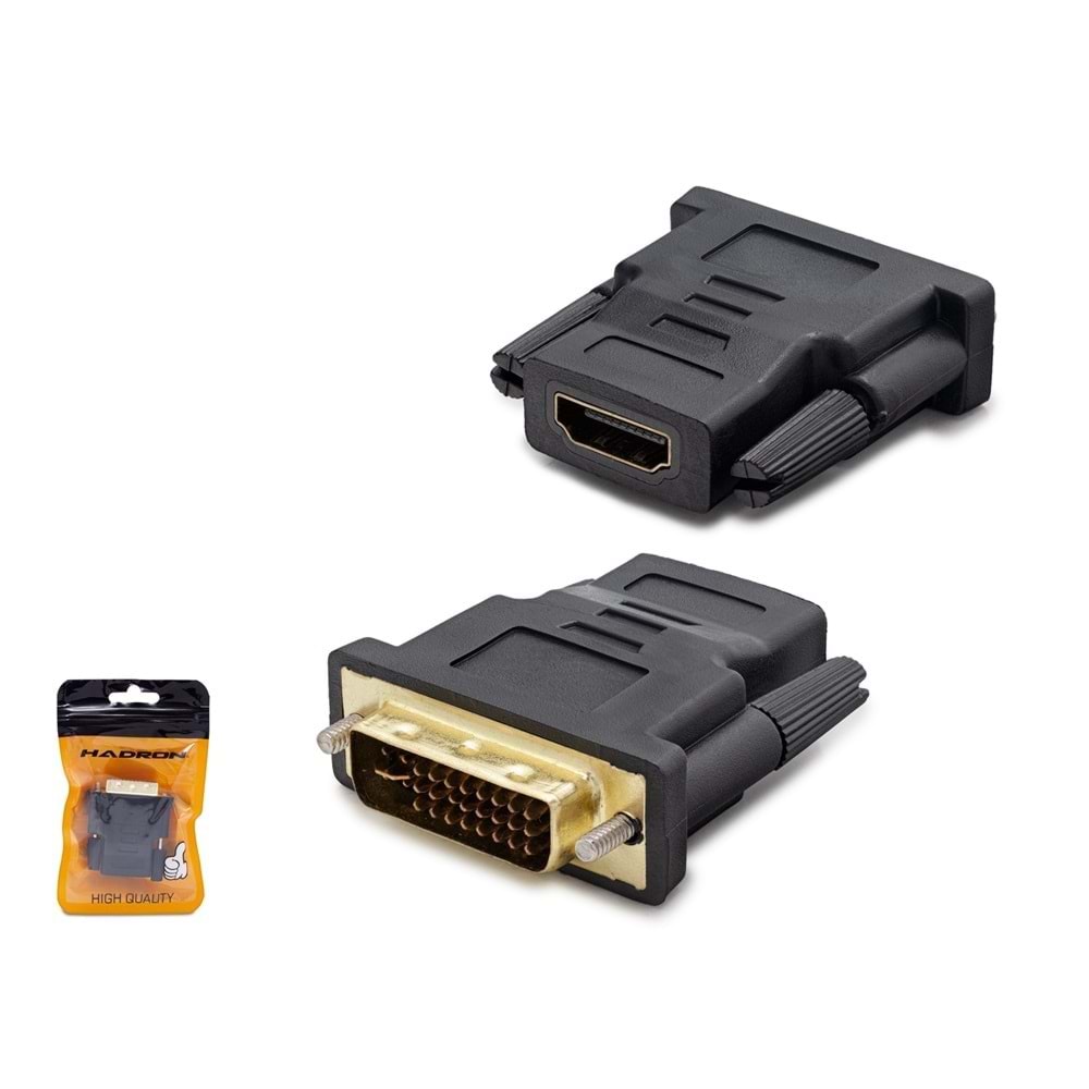 Hadron HDX1260 Adaptör Çevirici DVI TO HDMI M/F 24+5