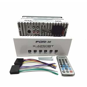 For-X X-4250BT AUX/2xUSB/SD/FM Bluetooth Profesyonel Oto Teyp