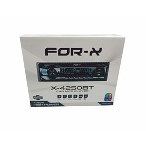 For-X X-4250BT AUX/2xUSB/SD/FM Bluetooth Profesyonel Oto Teyp