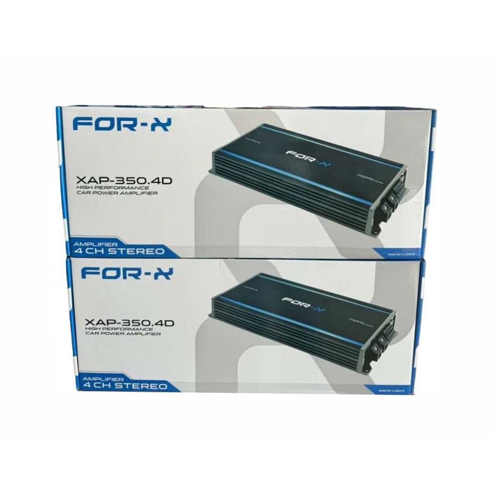 For-X XAP-350.4D 4x300 Rms Profesyonel Midrange Oto Anfi