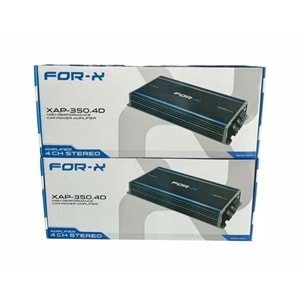 For-X XAP-350.4D 4x300 Rms Profesyonel Midrange Oto Anfi