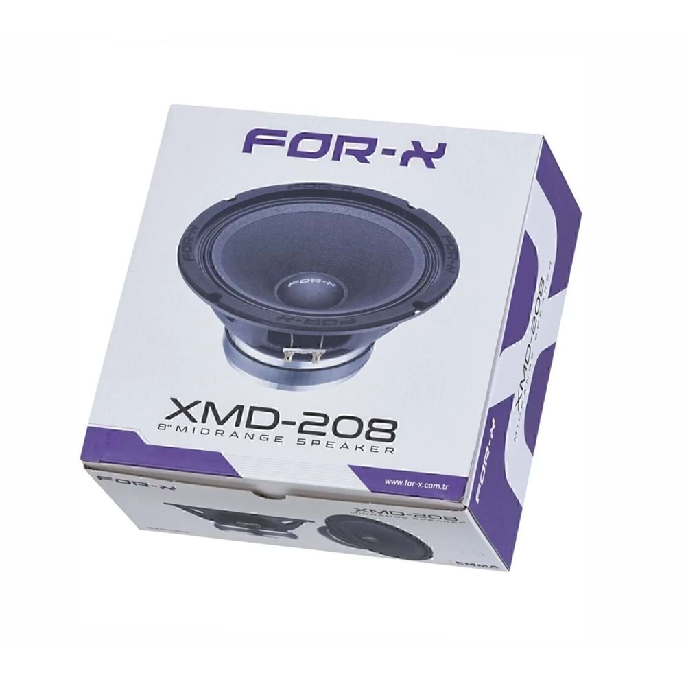 For-X XMD-208 20 cm 4 Ohm 400W Yeni Seri Profesyonel Midrange Hoparlör