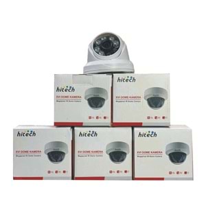 Hitech HT-1412 2Mp Plastik Kasa Ahd 6 Ledli Dome Kamera