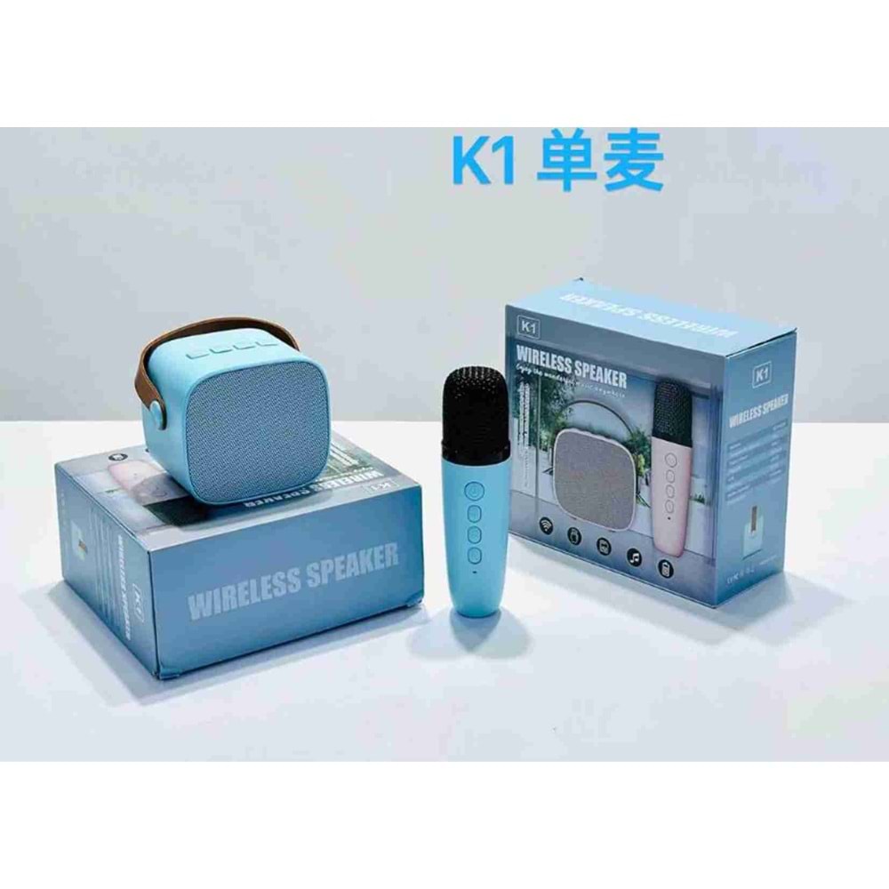 Oem K1 Yeni Stil Taşınabilir Karaoke bluetooth Mikrofonlu Hoperlör
