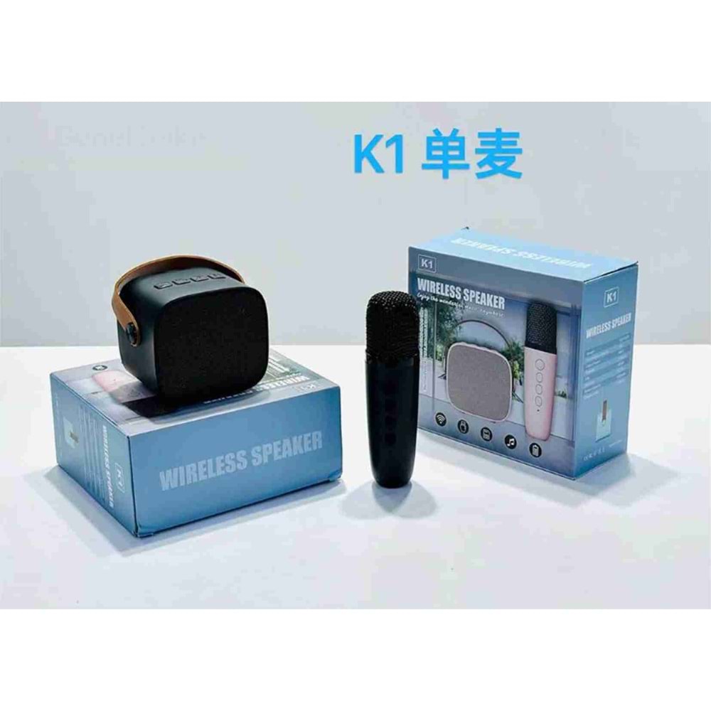 Oem K1 Yeni Stil Taşınabilir Karaoke bluetooth Mikrofonlu Hoperlör