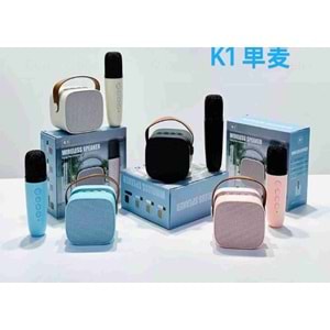 Oem K1 Yeni Stil Taşınabilir Karaoke bluetooth Mikrofonlu Hoperlör