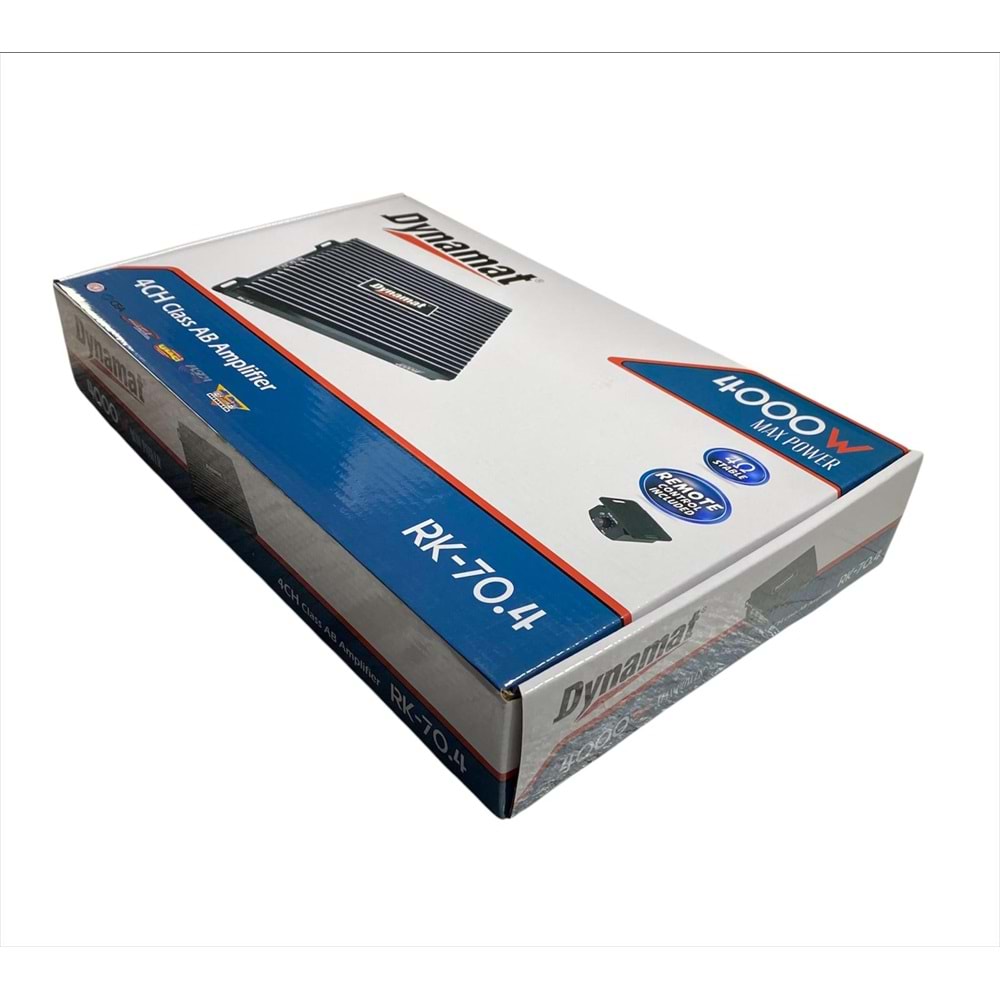 Dynamat RK-70.4 Ab Class 4000 Watt 4 Kanal Oto Anfi
