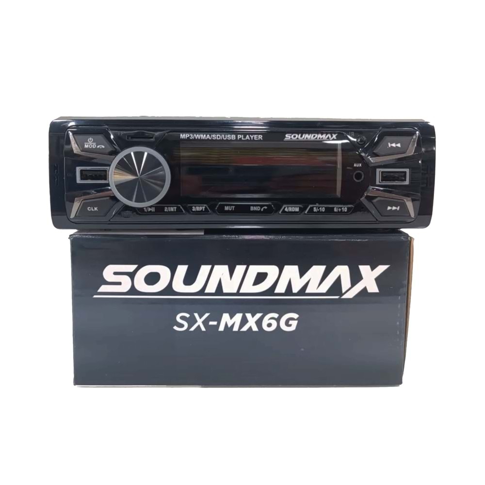 Soundmax SX-MX6G Bluetooth Çift Usb/Sd/Fm Oto Teyp