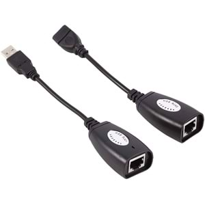 Concord C-5605 Extension Adaptör 45mt Usb Ek Uzatıcı Cat5e 6 Kablosu USB RJ45 Extender