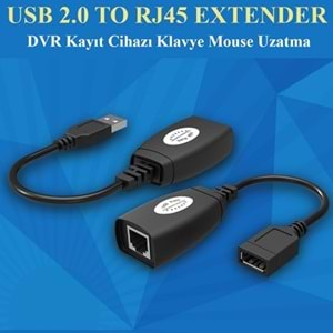 Concord C-5605 Extension Adaptör 45mt Usb Ek Uzatıcı Cat5e 6 Kablosu USB RJ45 Extender