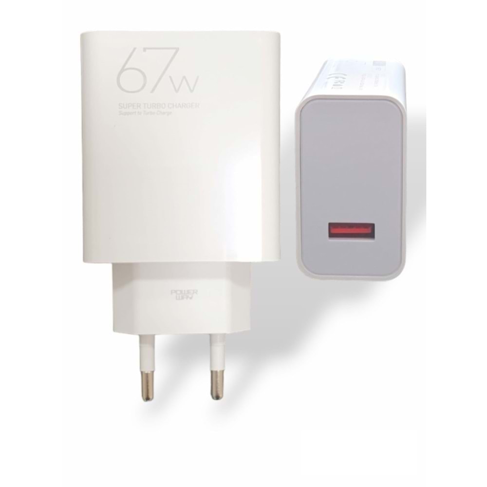 Powerway M67 67w XIOMI Turbo Şarj Şarj Cihazı