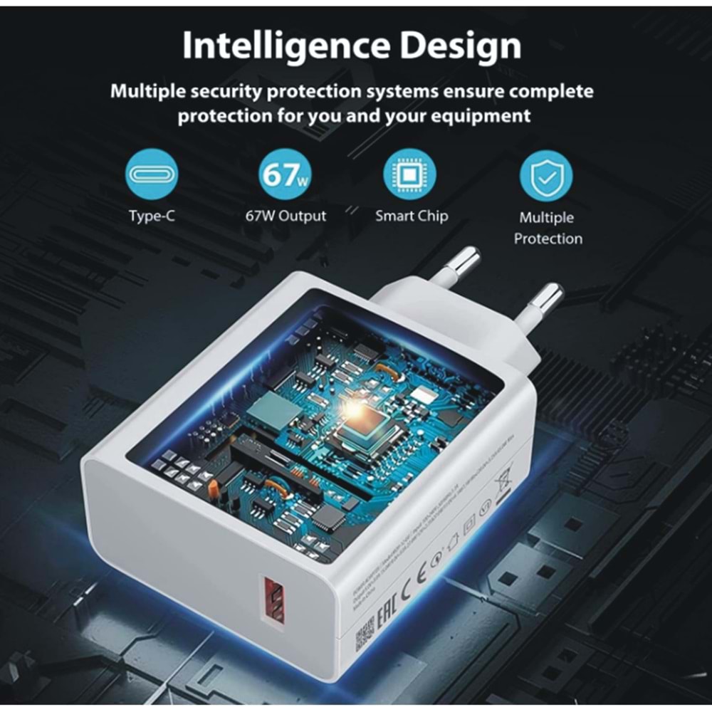 Powerway M67 67w XIOMI Turbo Şarj Şarj Cihazı