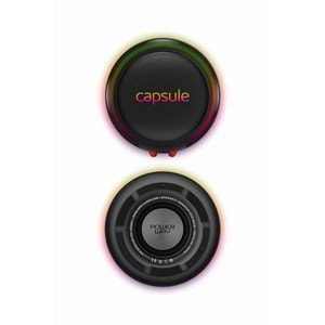 Powerway CAPSULE Taşınabilir Bluetooth Hoparlör Ses Bombası Yüksek Ses Gücü Sese Duyarlı Led Işık