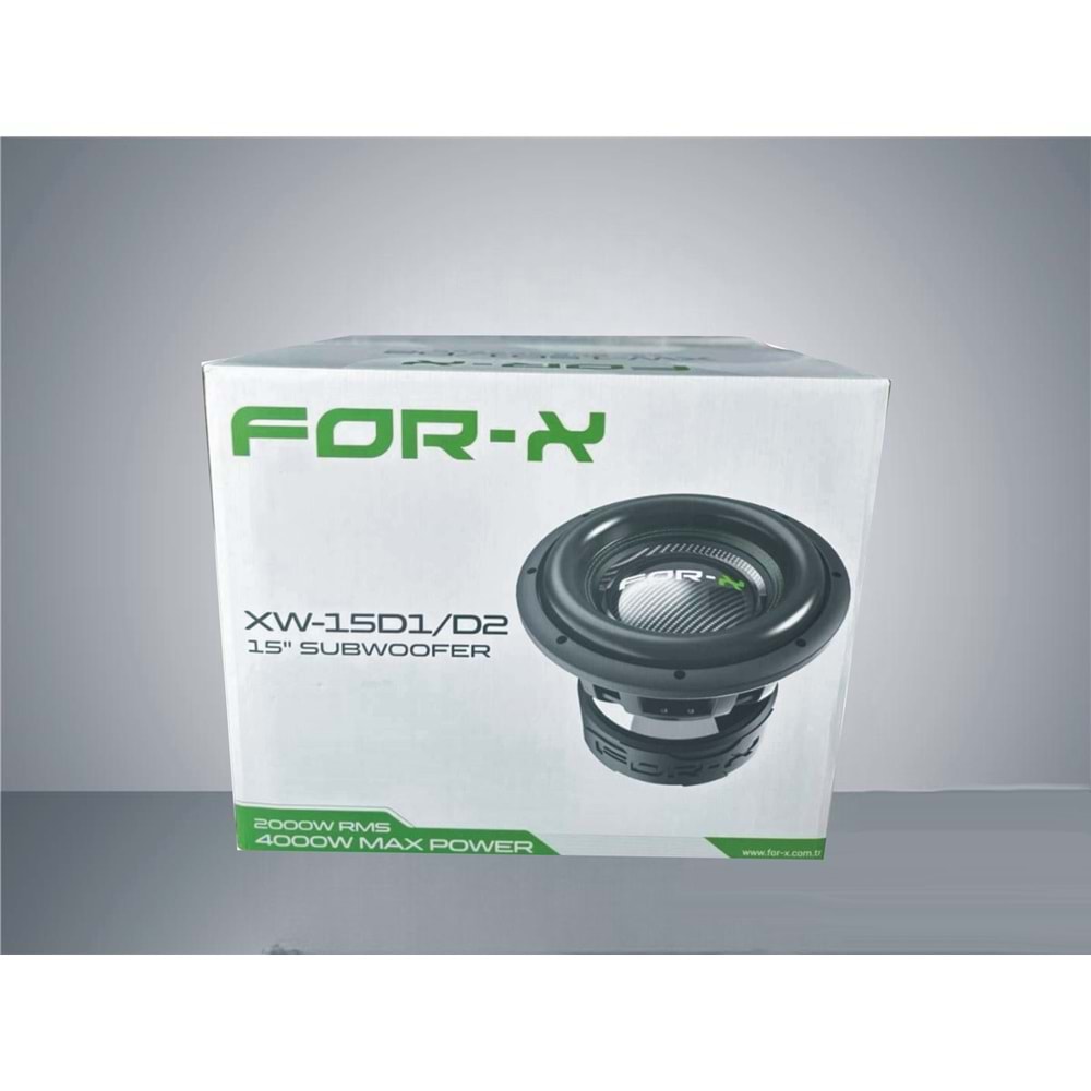For-X XW-15 D1/D2 38 cm 2000 Rms 4000 Watt Oto Subwoofer