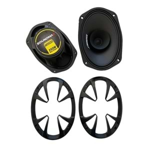 Soundmax SX-M69XH 6x9 İnç 250 Watt Mıdrange Oto Hoparlör (kapaklı)