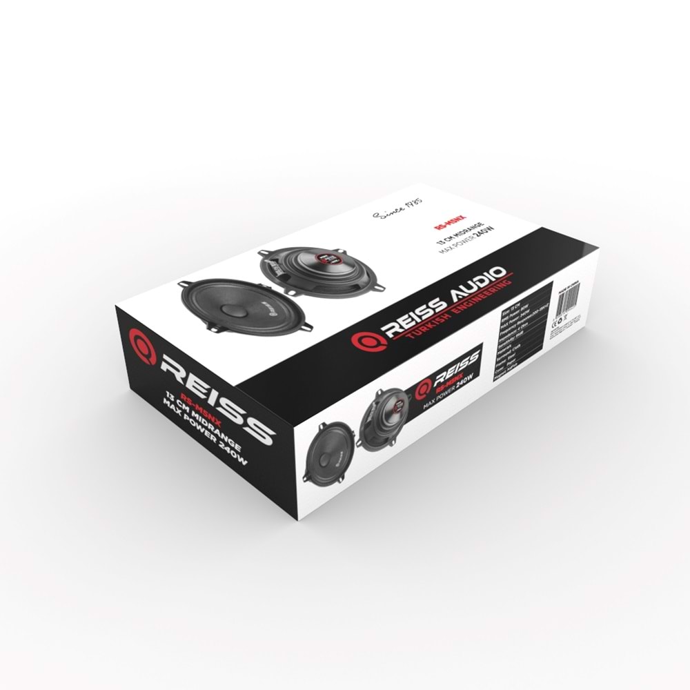 Reıss Audıo RS-M5NX 13 cm 240 Watt 4 Ohm Midrange Oto Hoperlör