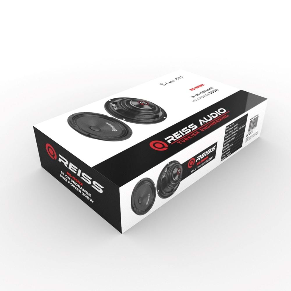 Reıss Audıo RS-M6NX NEO 16 cm 300 Watt 4 Ohm Midrange Oto Hoperlör
