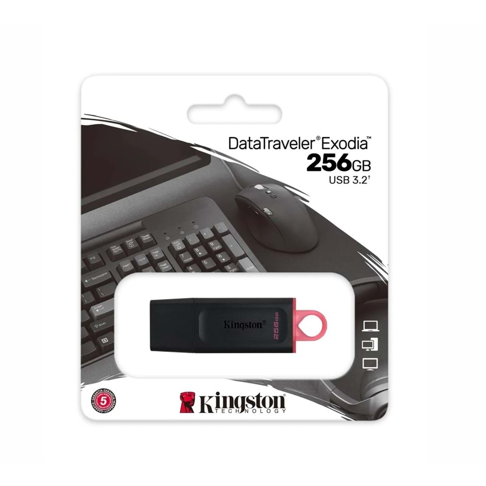 Kingston 256 GB USB 3,2 Data Traveler EXODİA DTX/256GB Usb Bellek