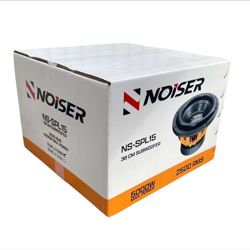 Noiser NS-SPL15 D2 38 Cm 2500 Rms 5000 Watt Oto Subwoofer