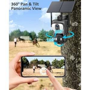 Mpia SD210 Çift Kamera 4G 3+3MP İP Wifi Full HD Suya Dayanıklı Ledli Gece Görüşlü 2 Antanli Hareketli Kamera