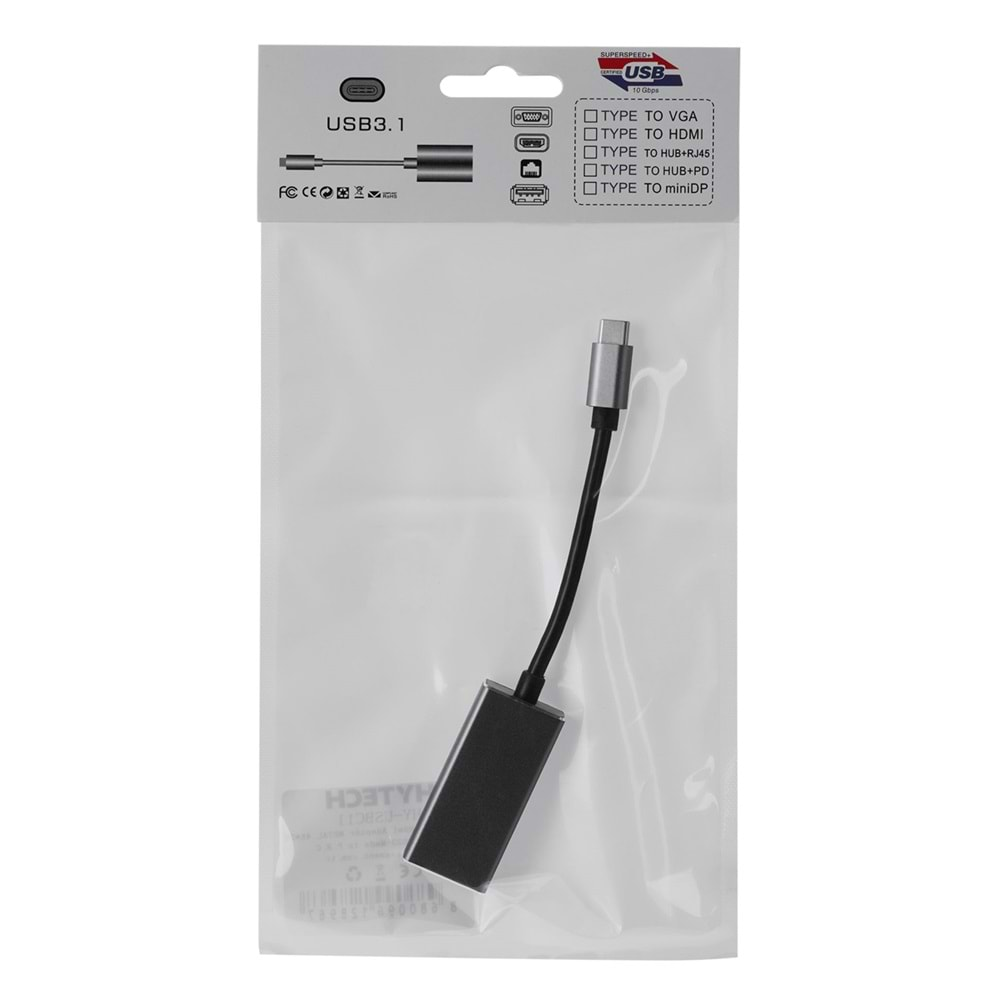 Bawerlink BW-2028 1080P Metal Type-C to HDMI Adaptör