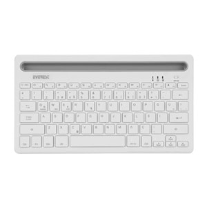 Everest KB-BT82 Beyaz/Gümüş Bluetooth Ultra İnce+Şarjlı Q Mac/Win/Android/Ios Uyumlu Kablosuz klavye