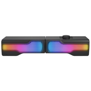 Rampage Arty X13 2.0 Bluetooth'lu Rms 3W*2 RGB Işıklı Multimedia Usb 5V 45dB Gaming Oyuncu Speaker