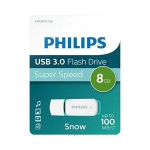 Philips 8 GB USB 3.0 Snow Mavi Flash Driver Bellek FM08FD75B