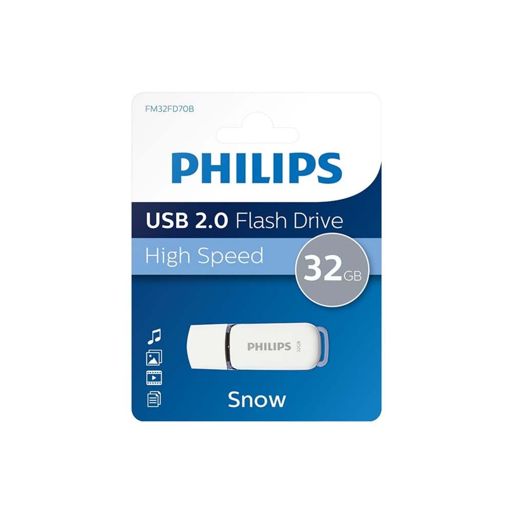 Philips 32 Gb Snow Edition Usb 2.0 Flash Bellek Gölge Gri FM32FD70B