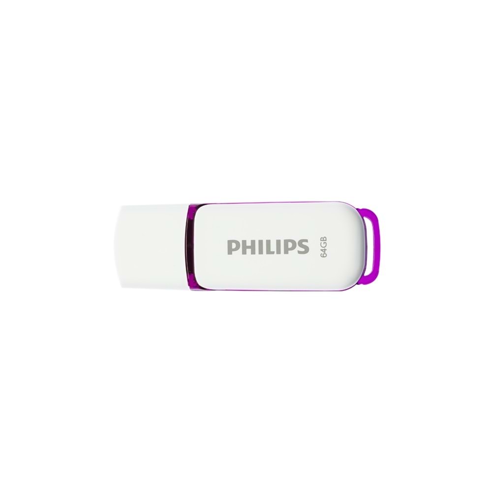 Philips 64 GB USB 2,0 Snow Edition sihirli mor Flash Drive FM64FD70B