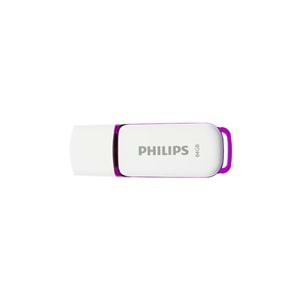 Philips 64 GB USB 2,0 Snow Edition sihirli mor Flash Drive FM64FD70B