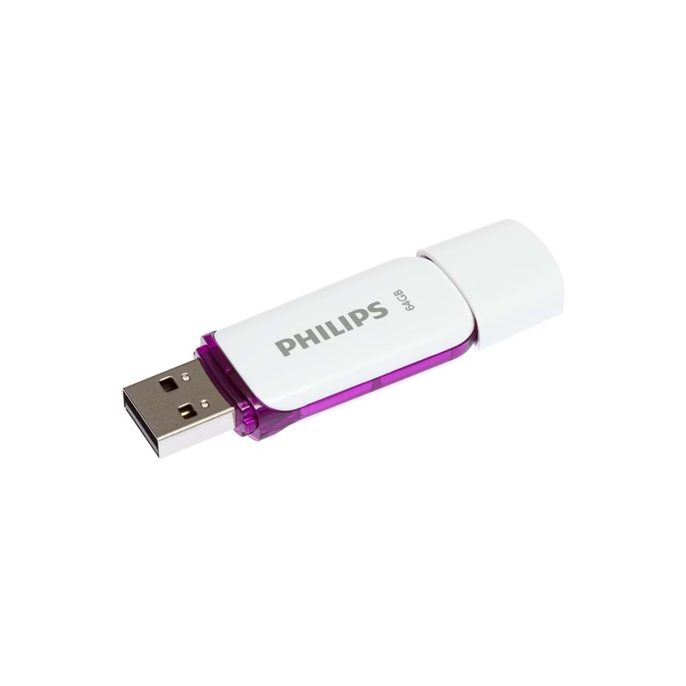 Philips 64 GB USB 2,0 Snow Edition sihirli mor Flash Drive FM64FD70B