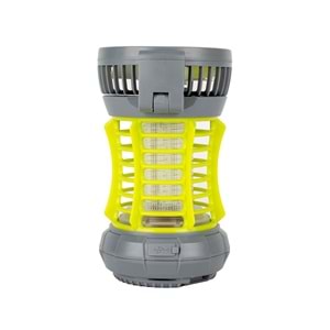 Bix KL02 Fanlı Sivrisinek Kovucu Kamp Lambası, Açık ve Kapalı Alanlar için Şarj Edilebilir ve Elektronik Zapper, Led Aydınlatma, Taşınabilir Fenerli, IPX4 Su Sıçramasına Karşı Korumalı Böcek Kovucu