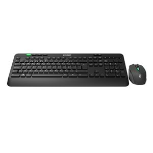 Everest KM-2620 Siyah Usb Sessiz Switch İnce Kablosuz Q Multimedia Klavye + Mouse Set