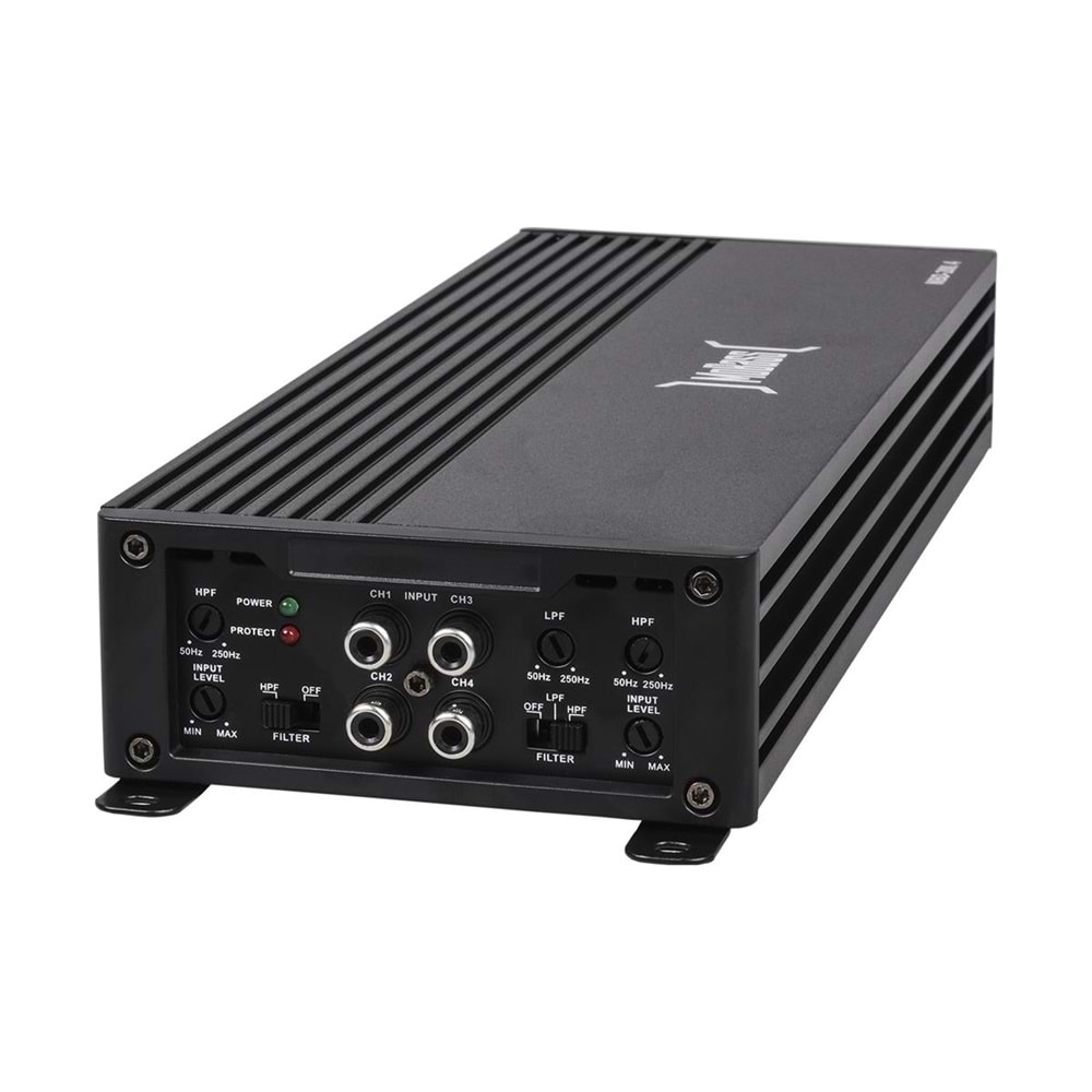 Mobass MBD-200.4 Class 4 Ch 4 Ohm 200Wx4Ch Profesyonel Oto Anfi