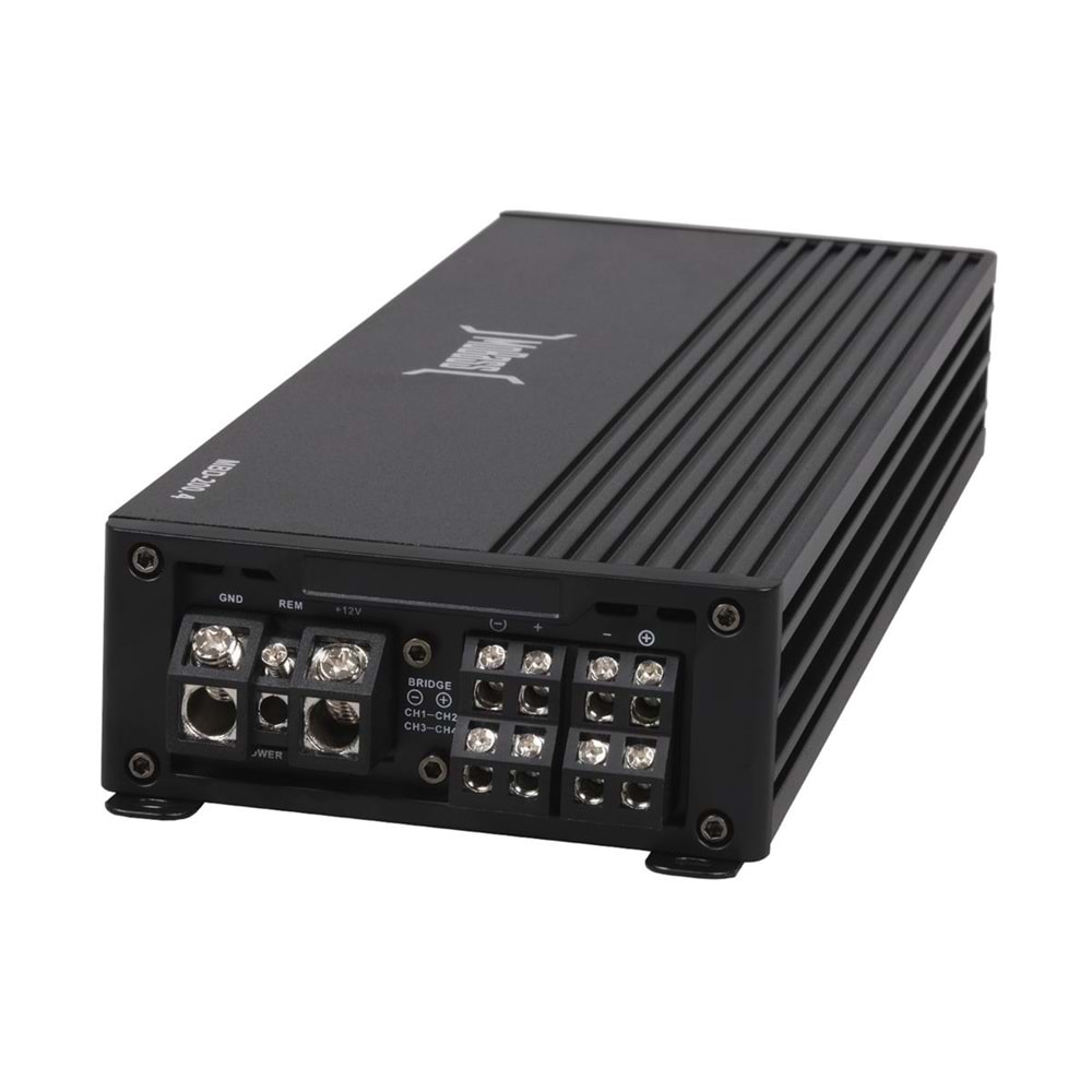Mobass MBD-200.4 Class 4 Ch 4 Ohm 200Wx4Ch Profesyonel Oto Anfi
