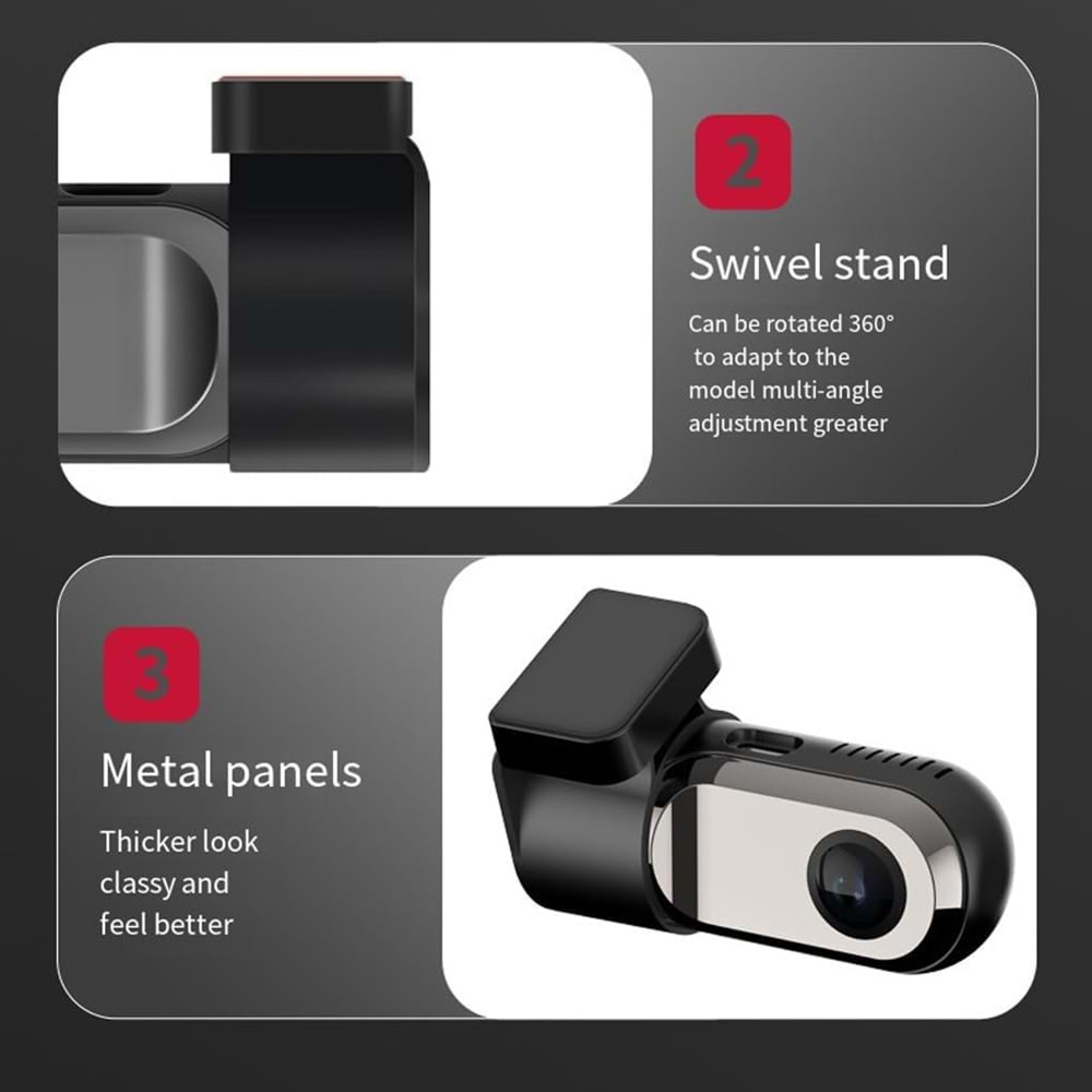 Bawerlink U9 HD Ön Kayıt Kamerası