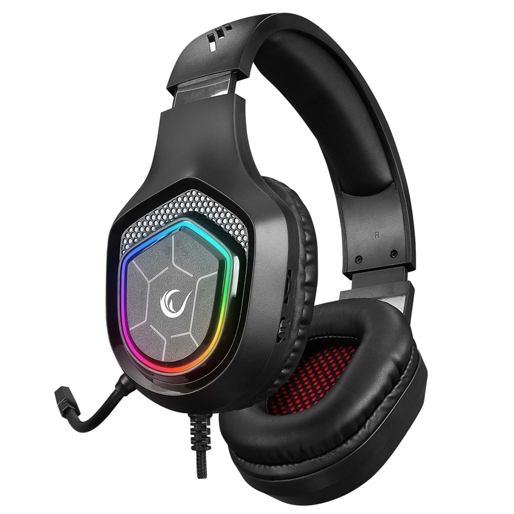 Rampage RM-K90 VECTOR RGB Led 3,5mm Gaming Mikrofonlu Oyuncu Kulaklığı